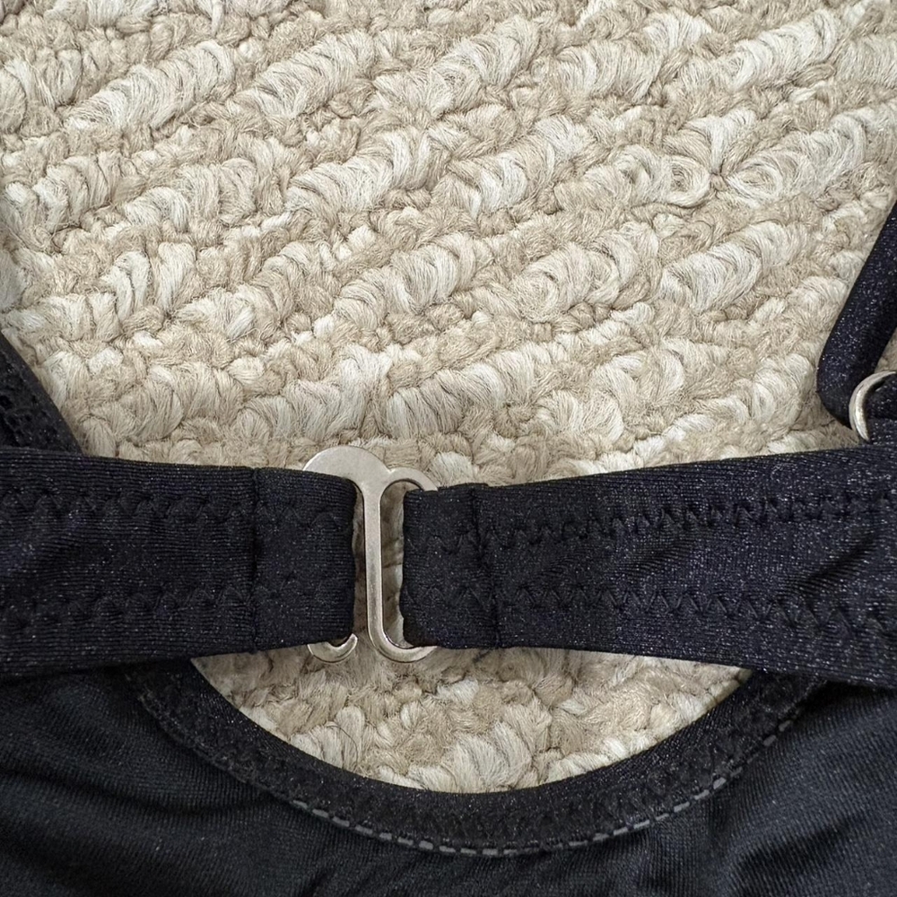 Volcom Women's Black Sparkly Ties Bikini Set - Picture 5 of 6
